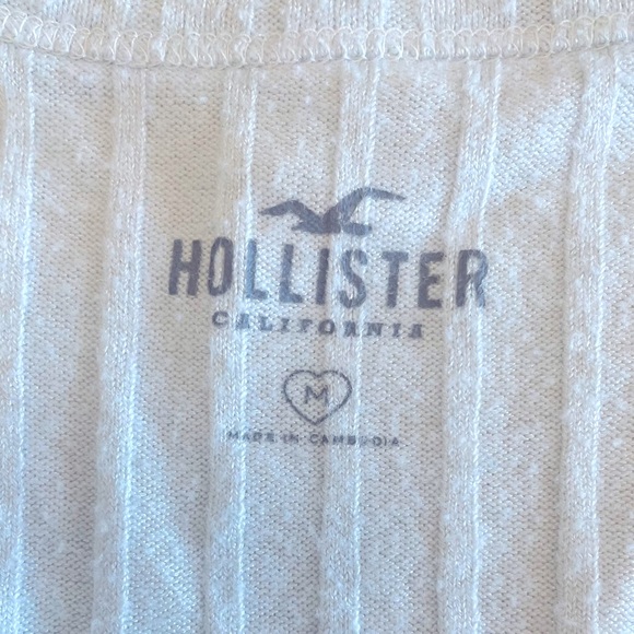 Hollister Mint Button Long Sleeve Ribbed Shirt Sz L - Picture 2 of 3